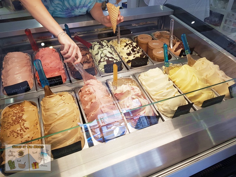 A wide range of ice creams available at Sugar Hog (Alderney Trip) - Sehee in the World